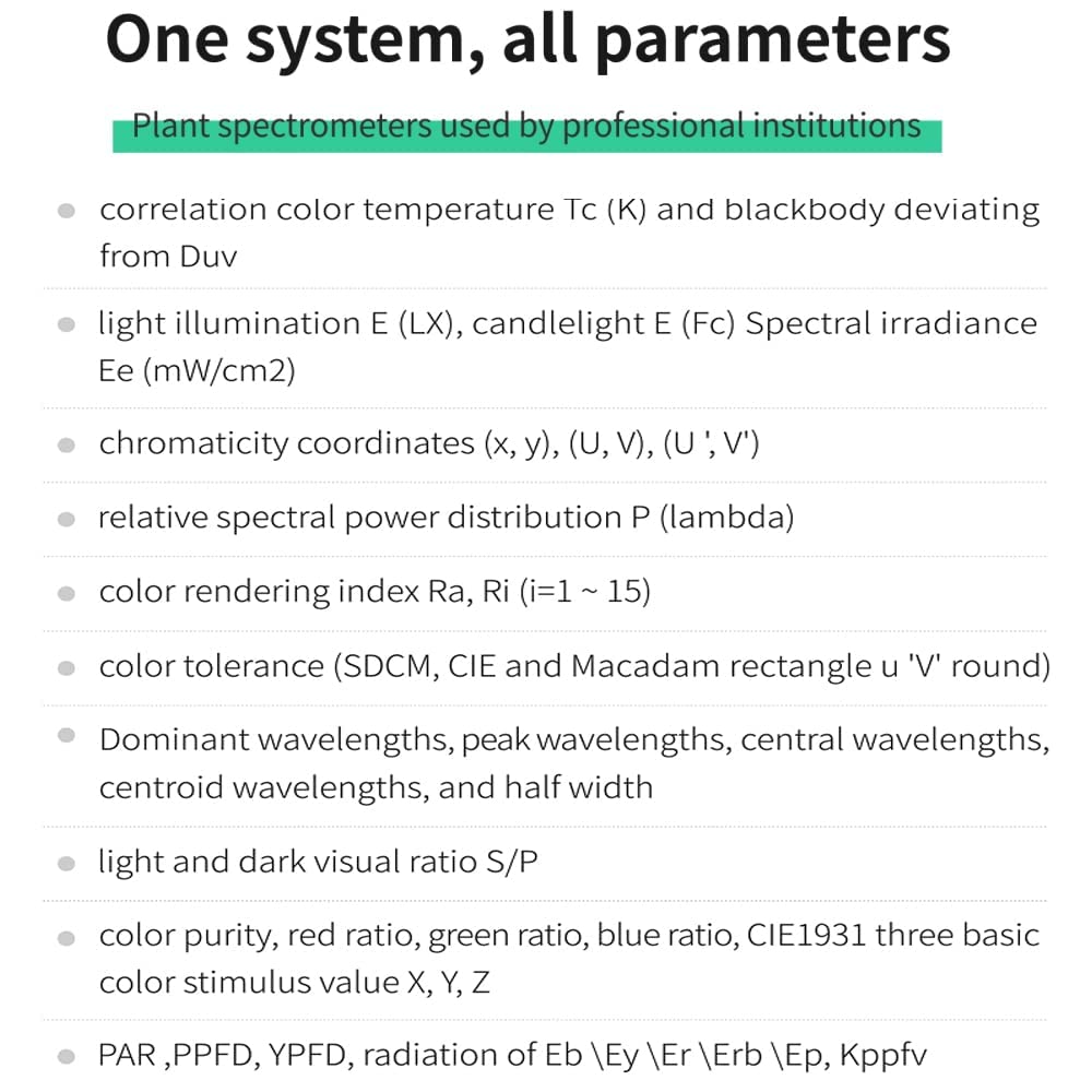 OHSP350P PAR PPFD Spektrometer wasserdichter Sensor HOPOOCOLOR