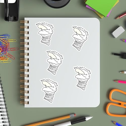 Miniatura 5 de Pegatinas de 48 piezas para leer patineta, una computadora portátil, libro para dormitorio o teléfono, decoración de pared, parachoques Burnham,