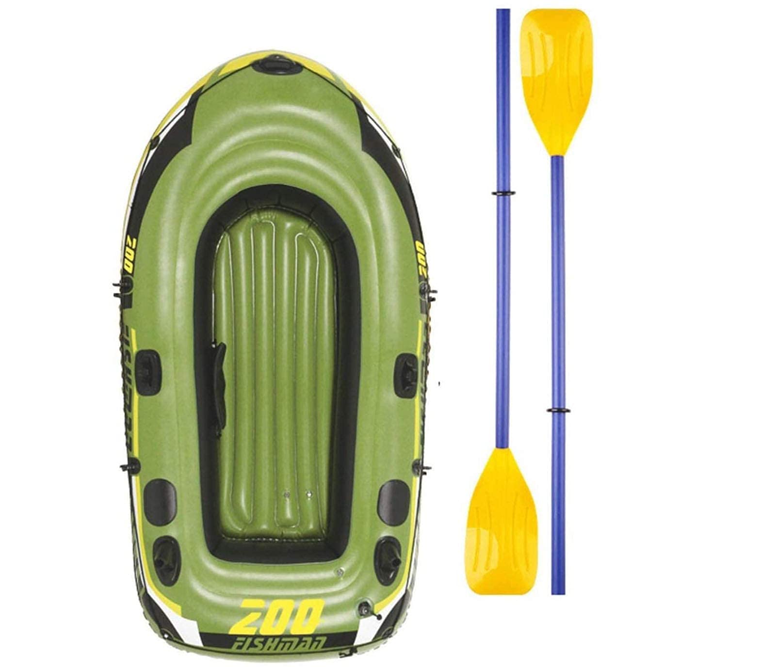 Bateau pneumatique 2 personnes solide pour pêcher avec rames