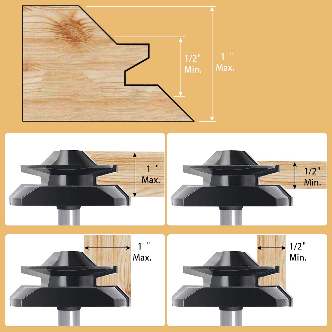 CNC Wood Router Bits by NITOMAK(Carbide 