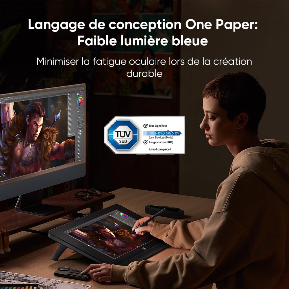 XPPen Tablette Graphique, Artist Pro 19 (Gen 2) 4K Tablette Graphique avec Écran, 2 Stylets X3 Pro à 16K Niveaux de Pression, 156% sRGB, ACK05 Mini Clavier Fourni, Conçu pour Les Artistes