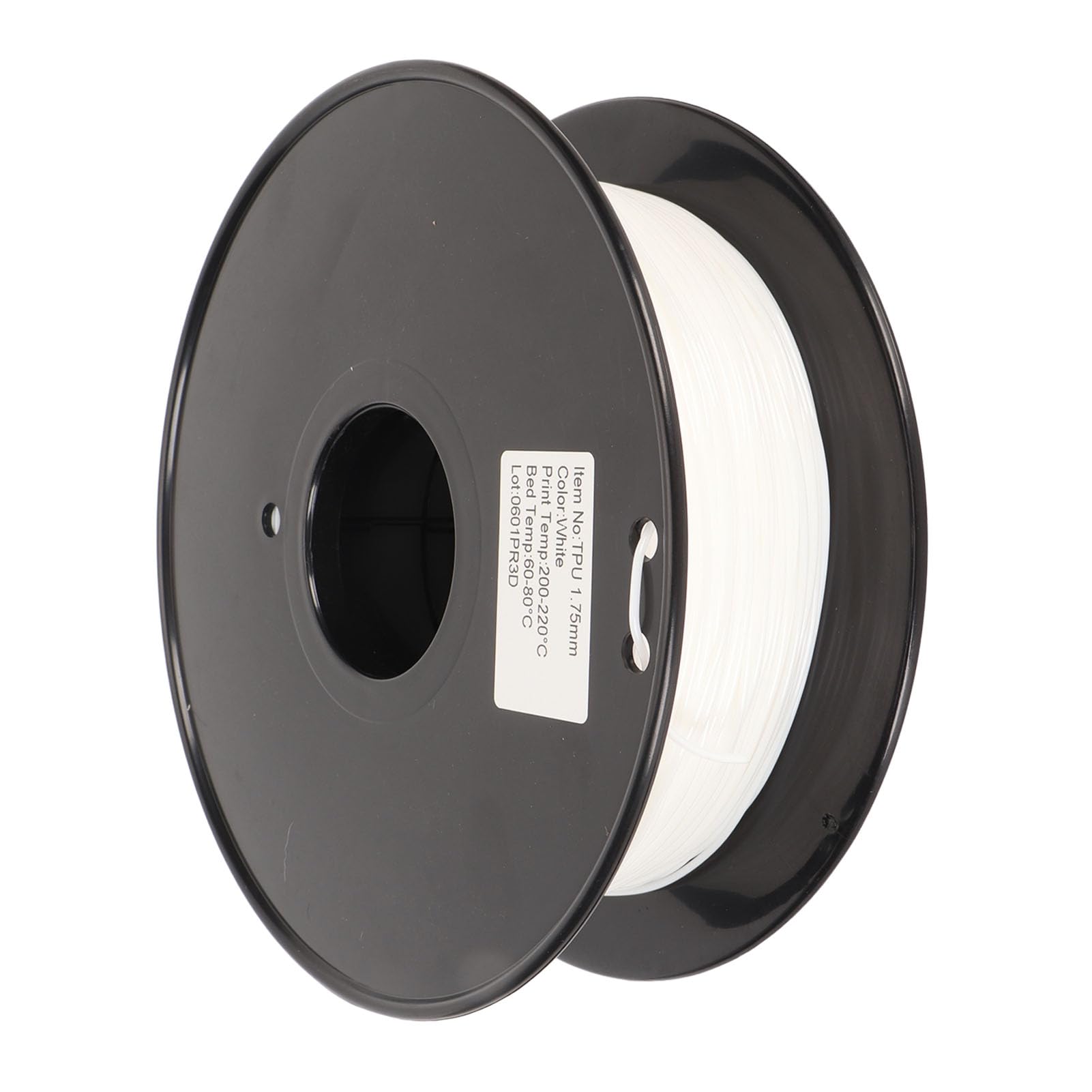 Fyearfly Filament TPU o wysokiej prędkości 95 A, elastyczna szpula 1,75 mm, 0,8 kg, bez zatykania biały dla trwałych części i urządzeń do noszenia, kompatybilny z większością urządzeń drukujących FDM
