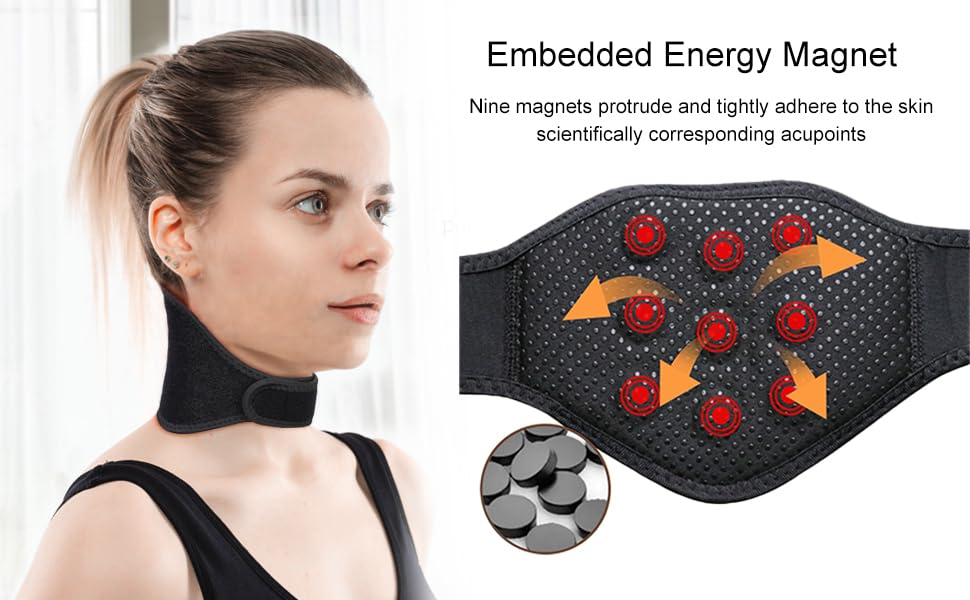 FGTOPBY Nackenbandage,Nackenwärmer,Wärmeschutz Halsbandage,Nacken Bandage Wärmeschutz,Nackenstütze,Halsband,Selbstheizend,Selbstwärmende Nackenbandage
