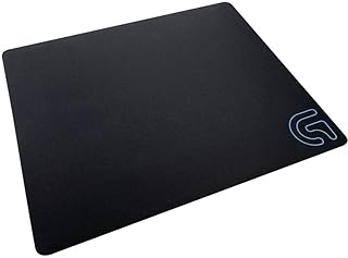 Logitech G240 Cloth Gaming Mouse Pad, 340 x 280 mm, Thickness 1mm, Moderate surface friction, Consistent surface texture, Stable, comfortable rubber base, Rollable - Black