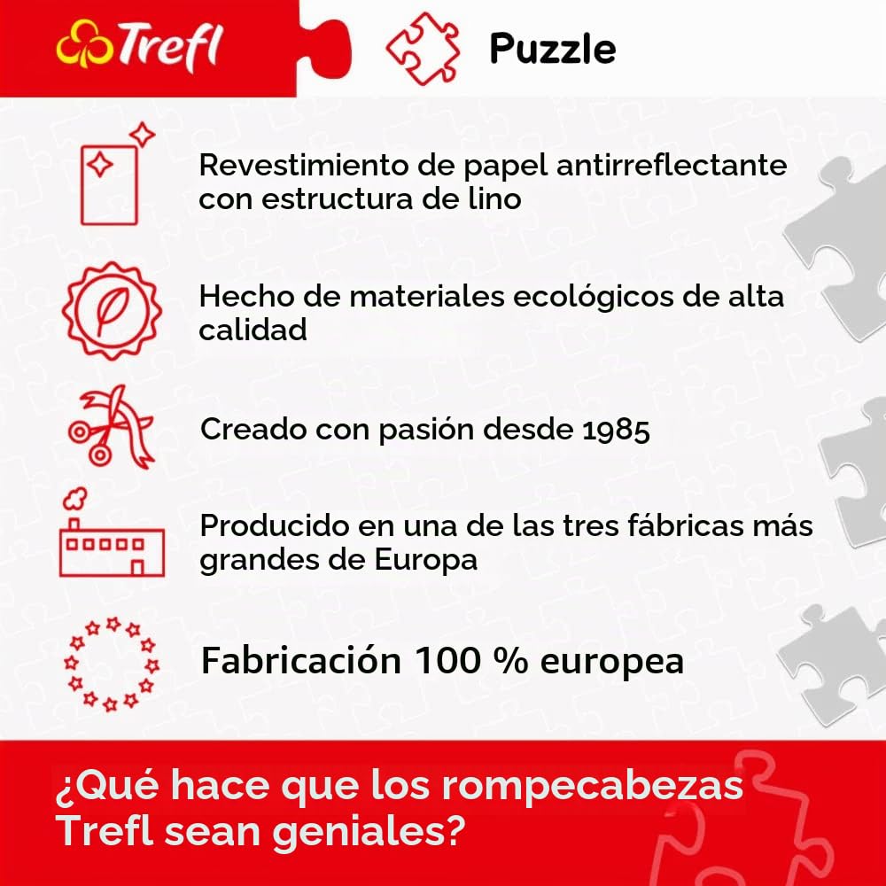 Trefl, Puzzle, Viaje por Europa, de 4000 Piezas, Adultos y niños a Partir de 15 años