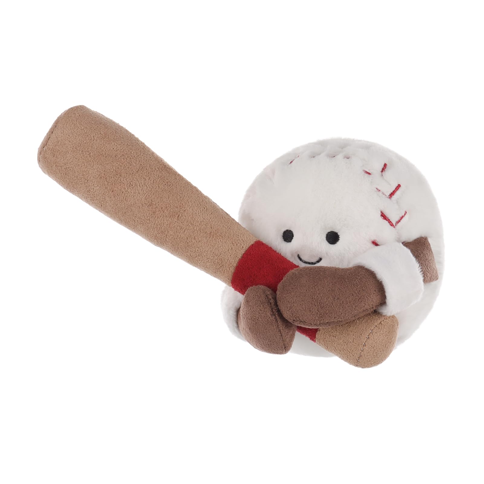 Apricot Lamb Happy Baseball Plushies Stuffed Animals for Kids Soft Cute Plush Toys for Baby Girl and Boy Fluffy White Happy Baseball - Image 2