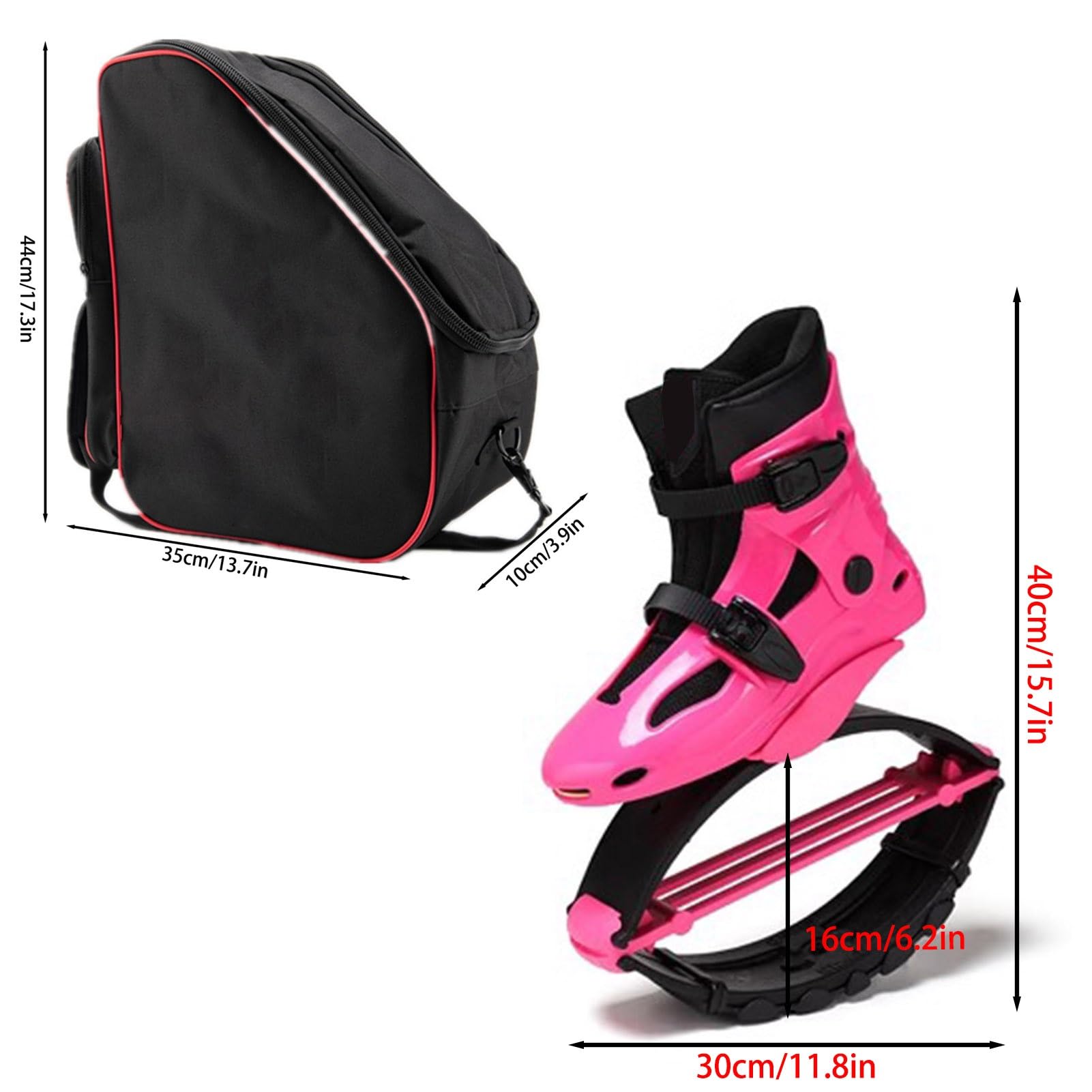 Botas de Rebote, Zapatillas de Salto con Bolsa Almacenamiento, Unisex for Adultos