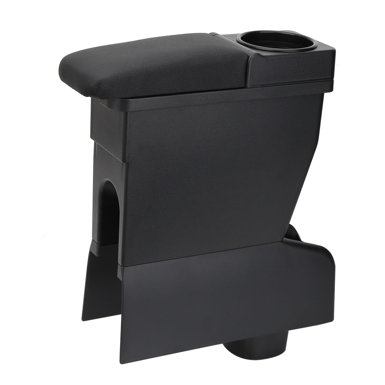 YJYWZH Braccioli per Leapmotor T03 2020-2024 Bracciolo, Doppio Strato Centrale Console vano Nero Pelle (Nero)