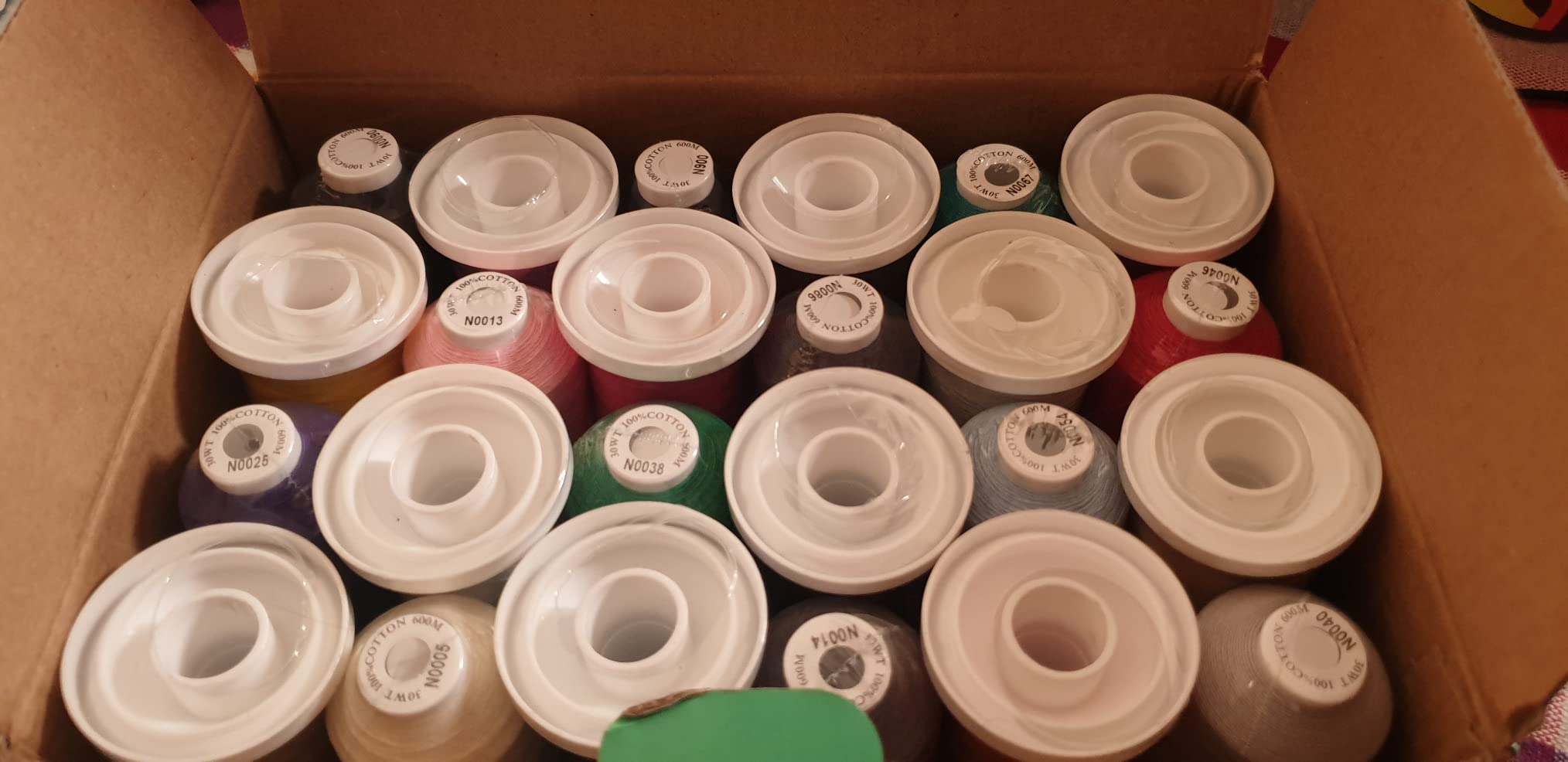 New brothread 40 Brother Colors Polyester Embroidery Thread - 550yd (500m) For Embroidery and Sewing Machines