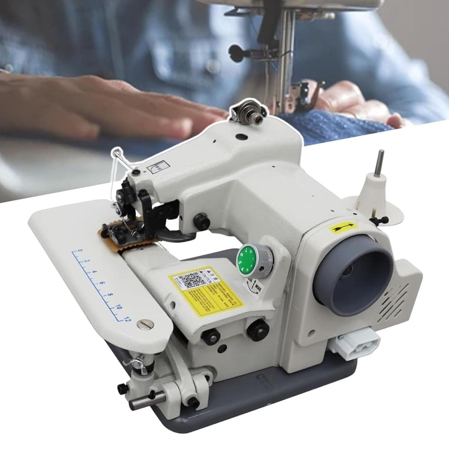 Máquina de Dobladillo de Puntada ciega 10 Agujas Máquina de Acolchado de Prendas de Vestir Máquina de Coser modista Pedal de Dobladillo de Puntada ciega Profesional 10 Agujas
