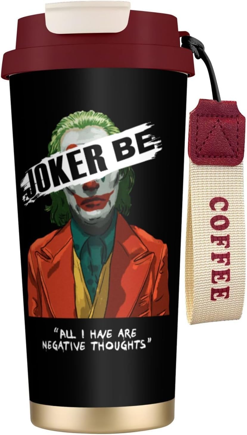 ジョーカー タンブラー 500ml 蓋付き 水筒 マグボトル 真空断熱 多重構造 316ステンレス 保温保冷 直飲み 持ち運び 車