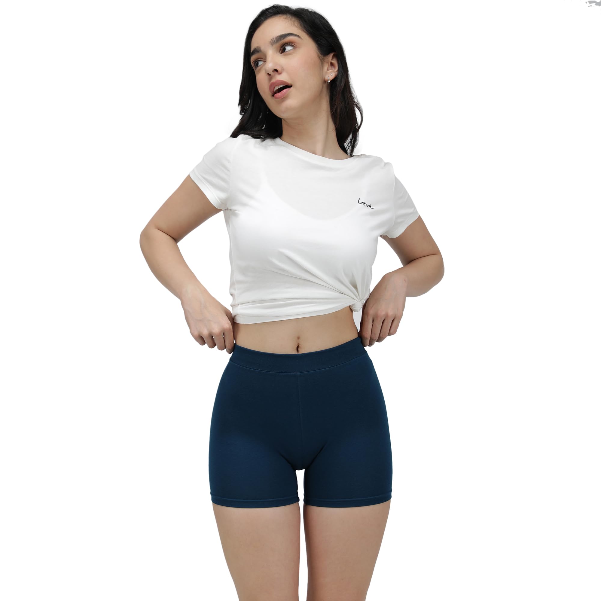 Amul Comfy Navy Boy Shorts for Women.-picture-10
