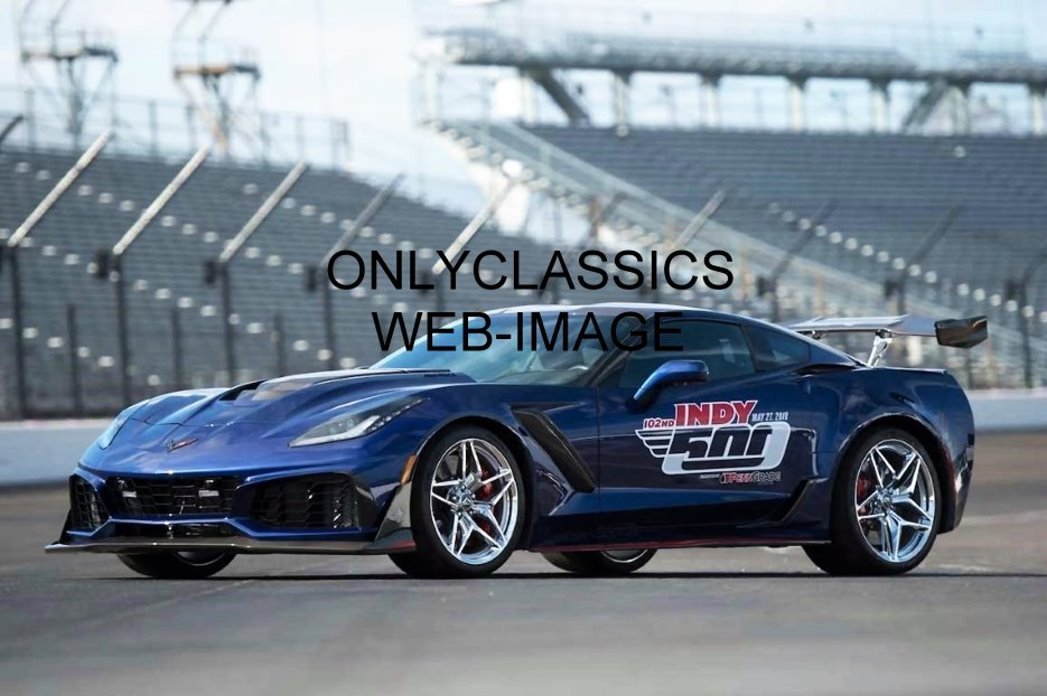 OnlyClassics 2019 Chevrolet Corvette ZR1 INDY 500 PACE CAR 8X12 Photo Supercharged V-8 755 HP