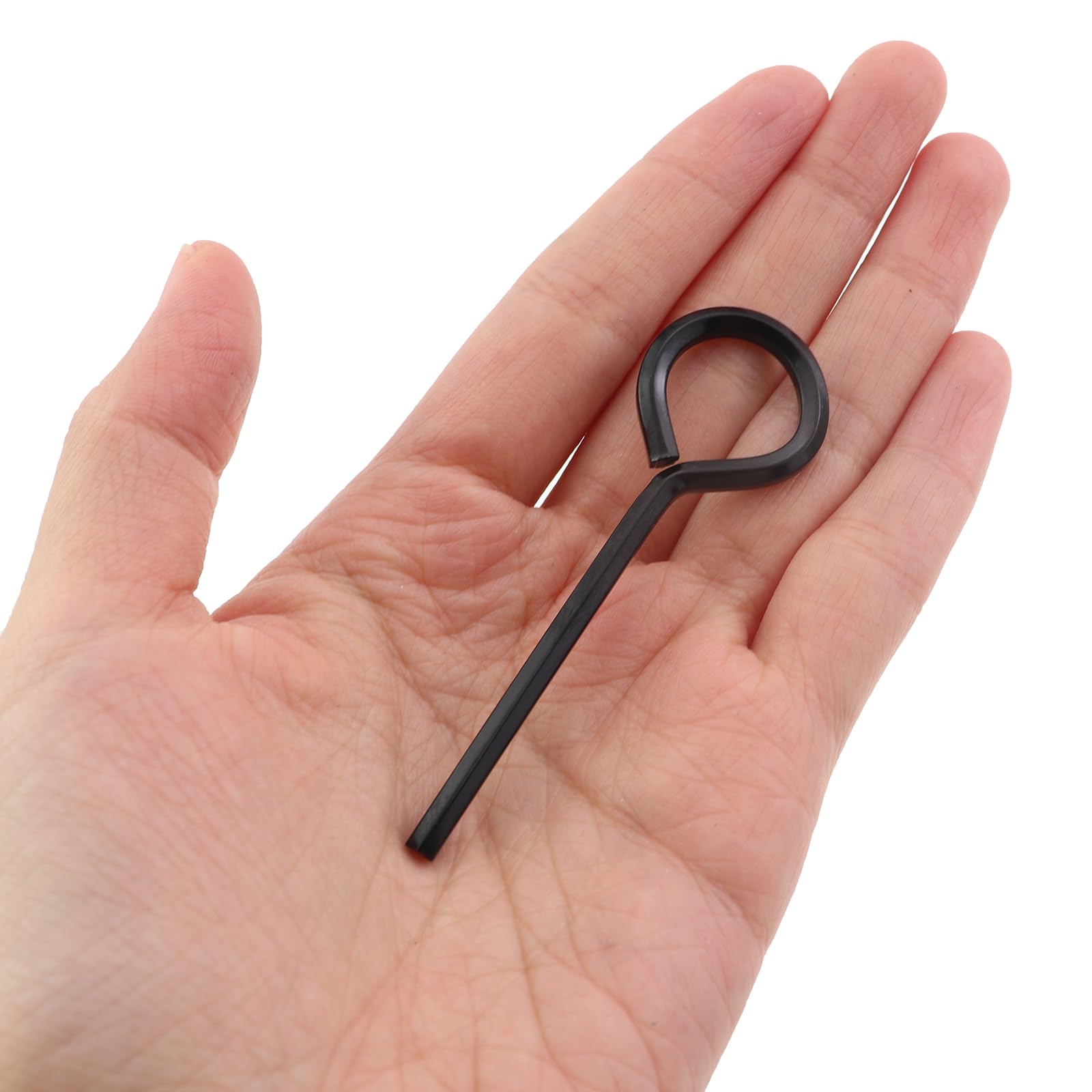 Zestaw 6 kluczy imbusowych z czarnego metalu o średnicy 0,6 cm z pełnym pierścieniem sześciokątnym do drążka pchającego, urządzeń wyjściowych awaryjnych i elementów drzwi blokujących