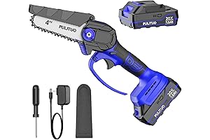 Pulituo 4 Inch Chain Saw Tree Cordless, Battery Powered