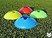 Flux Prodigy Training Cones - Soft Plastic cones for Agility and Practice - Flat Disc Marker Cone Set for Soccer, Basketball, Football - Multi Colored Marker Set of 25 and 50 (Blue & Yellow, 50 Count)