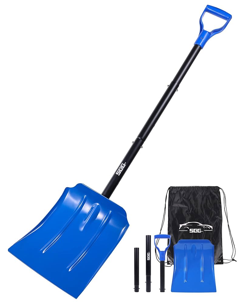 シャベル⭐️組立式⭐️スコップ⭐️最長120cm⭐️車載スコップ⭐️伸縮式 Amazon.co.jp: SEG Direct スコップ 雪かき 最長120cm スノー