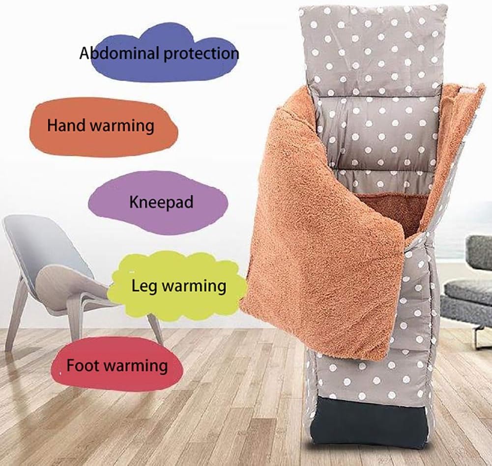 Manta para Silla de Ruedas, protección para piernas y pies, Accesorio para Mantener el Calor Debajo del Pecho, Funda cálida para Silla de Ruedas para Clima frío