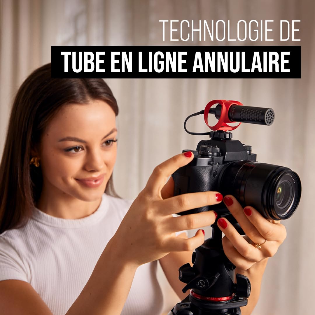 RØDE VideoMicro II Micro-canon ultra-compact sur caméra pour enregistrement audio de haute qualité avec un appareil photo ou un appareil mobile