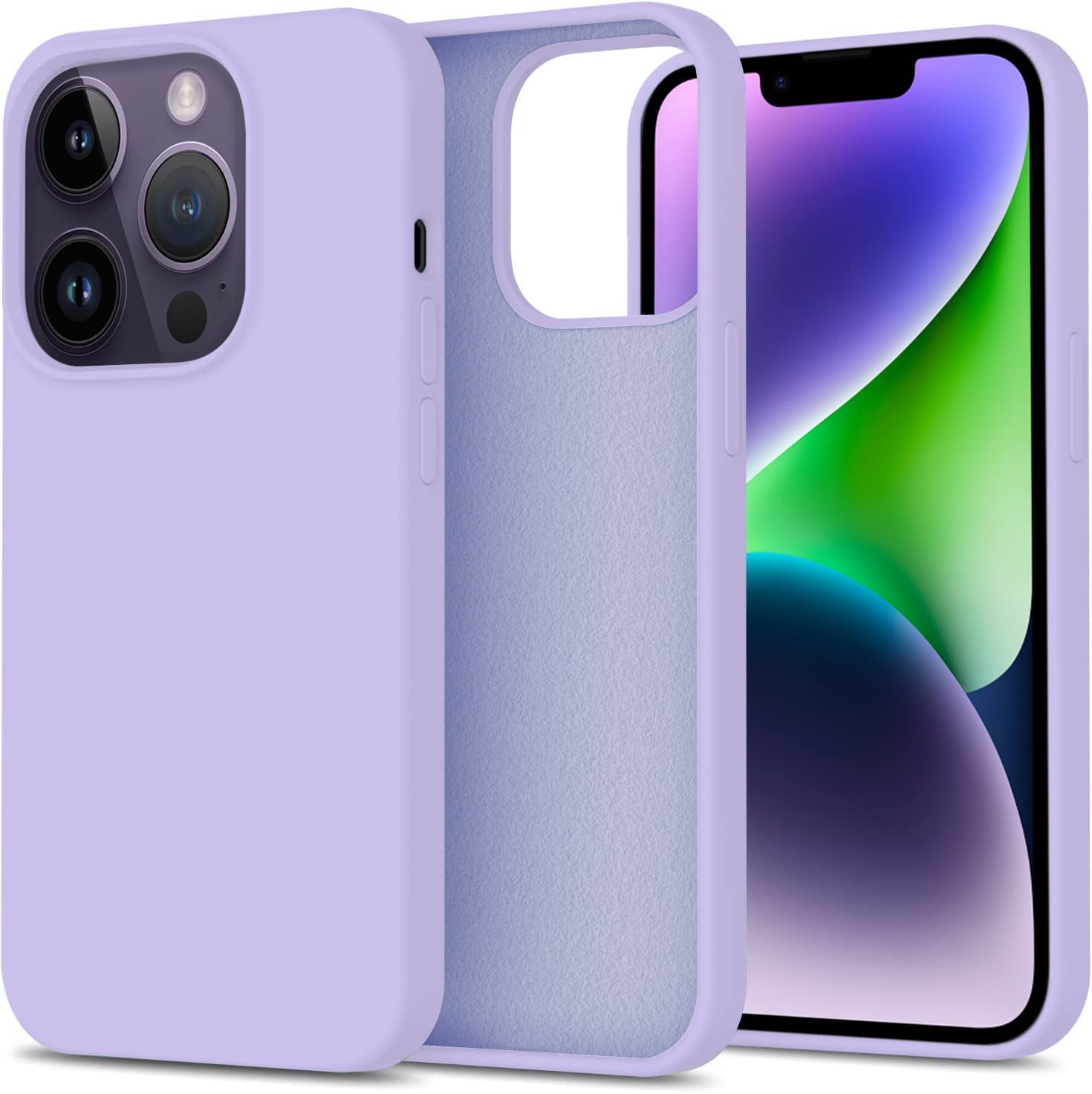 NAFS Silicone Case Compatible iPhone 14 pro | Camera Protect Microfiber Lining Cover | Case Cover for iPhone 14 Pro (Purple) (B0CVS7CWBL) Amazon Price History, Amazon Price Tracker