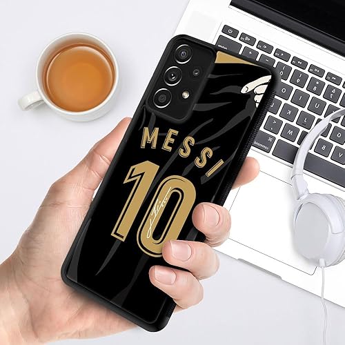 Miniatura 5 de Henok Funda compatible con Samsung Galaxy A53 5G, Y A02 Camiseta de fútbol de Estados Unidos, diseño retro con antideslizante, a prueba de golpes,