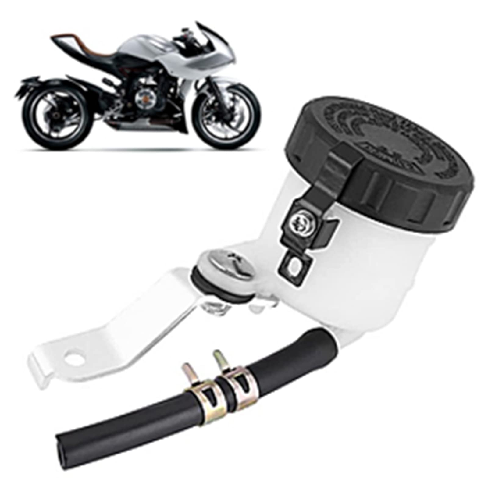 Serbatoio Olio Freni Moto, Fydun Vaschetta Olio Freni Moto con Staffa per SV1000 SV1000S SV650 GSX-R1000 GSX-R600 GSX-R750