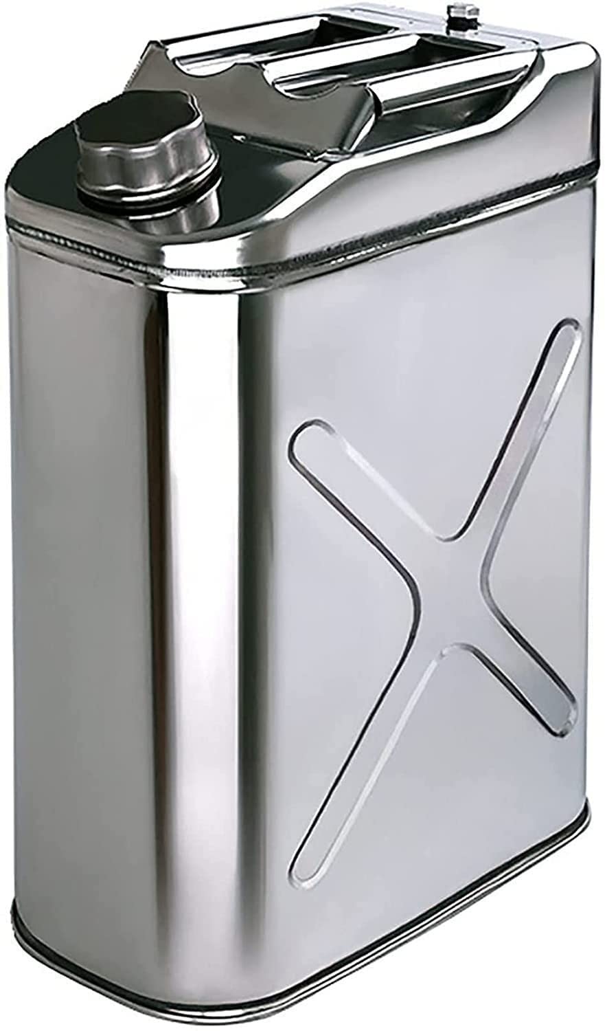 Contenitore Portatile per Carburante 5,10,15,20 Litri 304 in Acciaio Inox Tanica for Carburante Contenitore for Liquidi Benzina Diesel (Size : 10l)