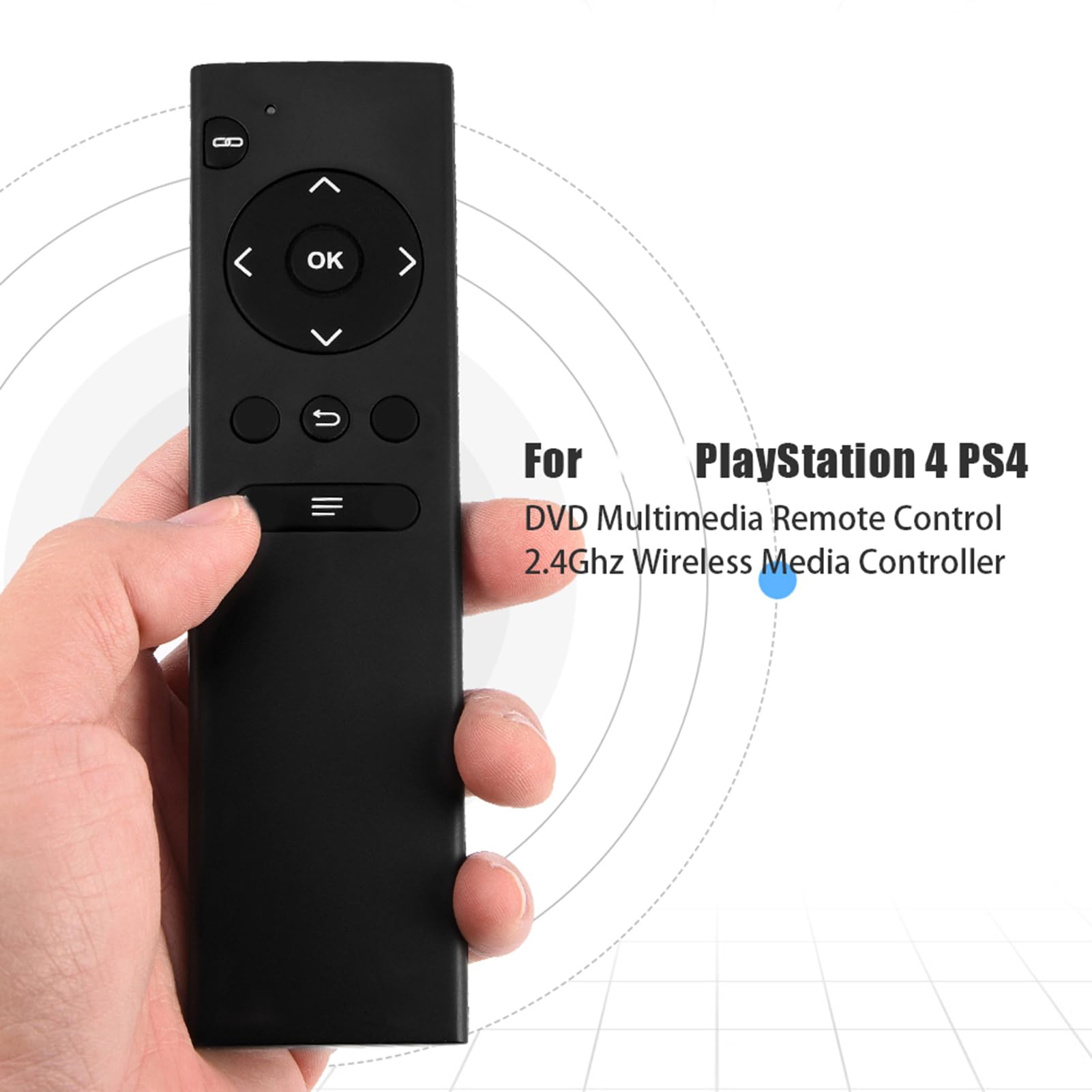 Contrôleur Multimédia sans Fil, Télécommande Multimédia 2,4 GHz 4 Télécommande Multimédia PS4 DVD pour Console