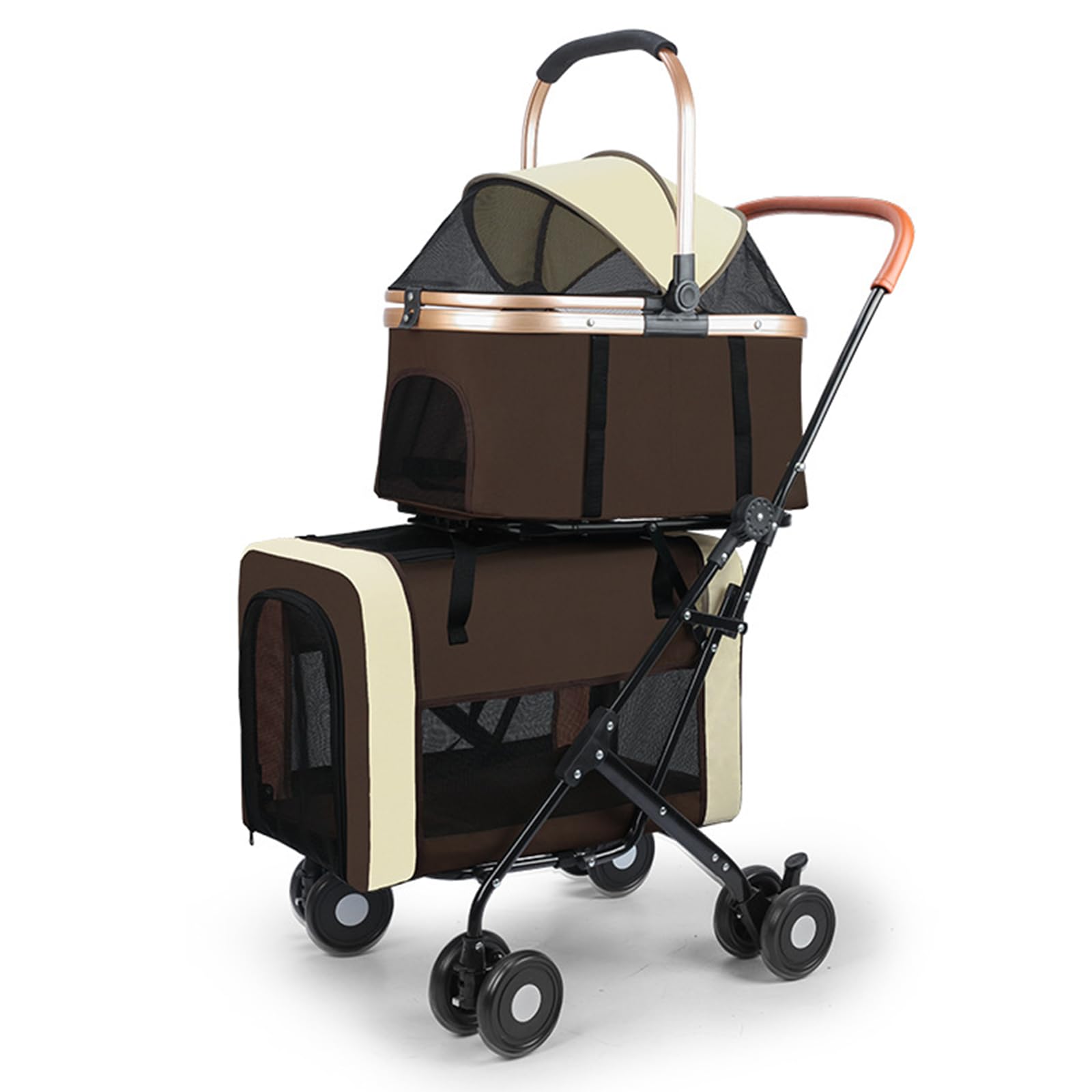 Amazon.co.jp: 2段式 ペットカート 分離 座面 多頭 小型犬 中型