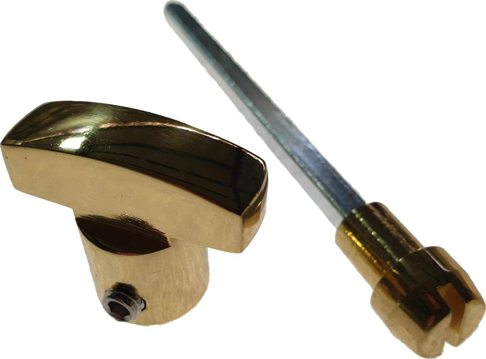 Architectural Hardware Replacement Bathroom Lock Door Handle Thumb Turn & Release Polished Brass