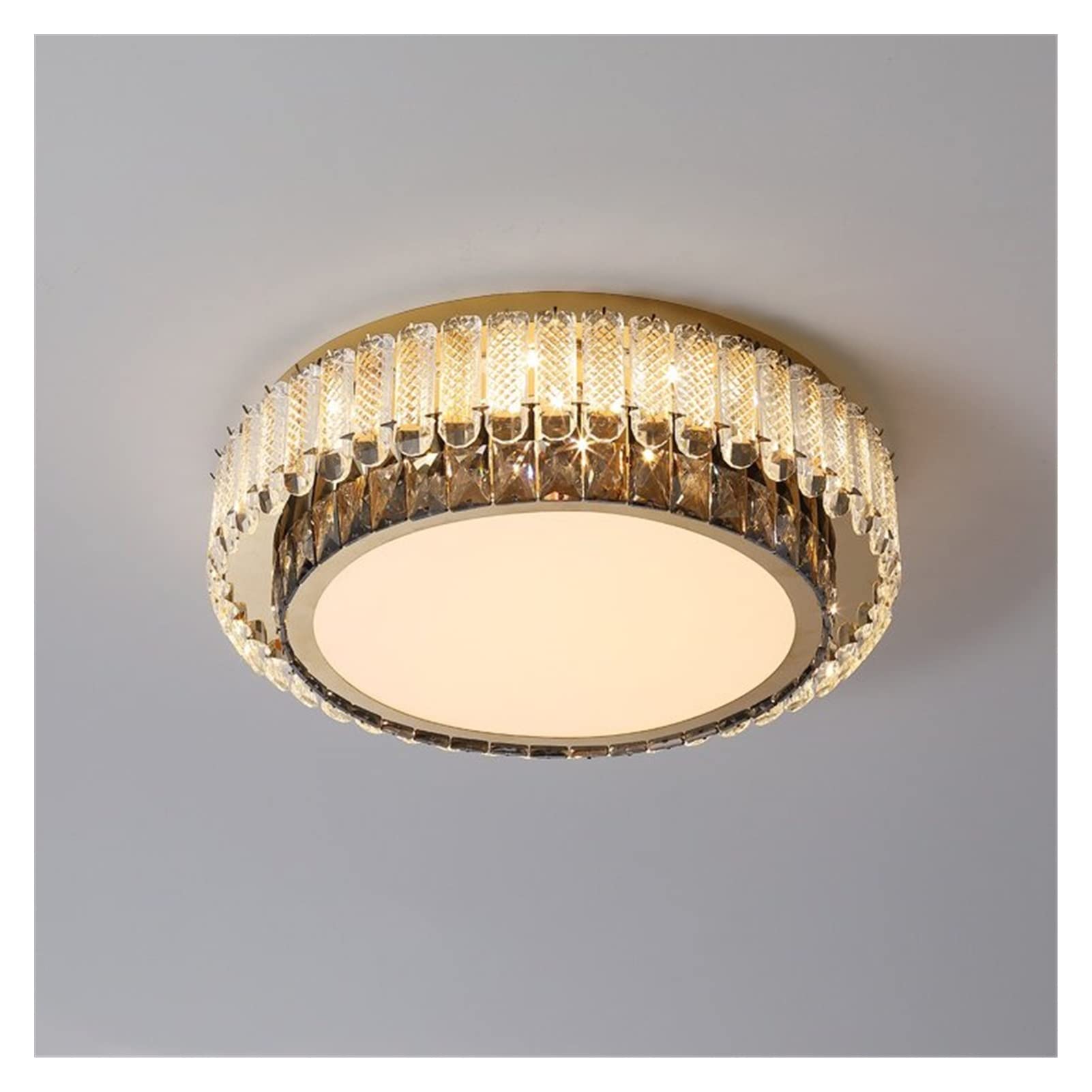 LED Modern Chandelier Lamp Ceiling Lights Crystal Rectangle Led Ceiling Lamp Compatible with Living Room Dining Room Kids
