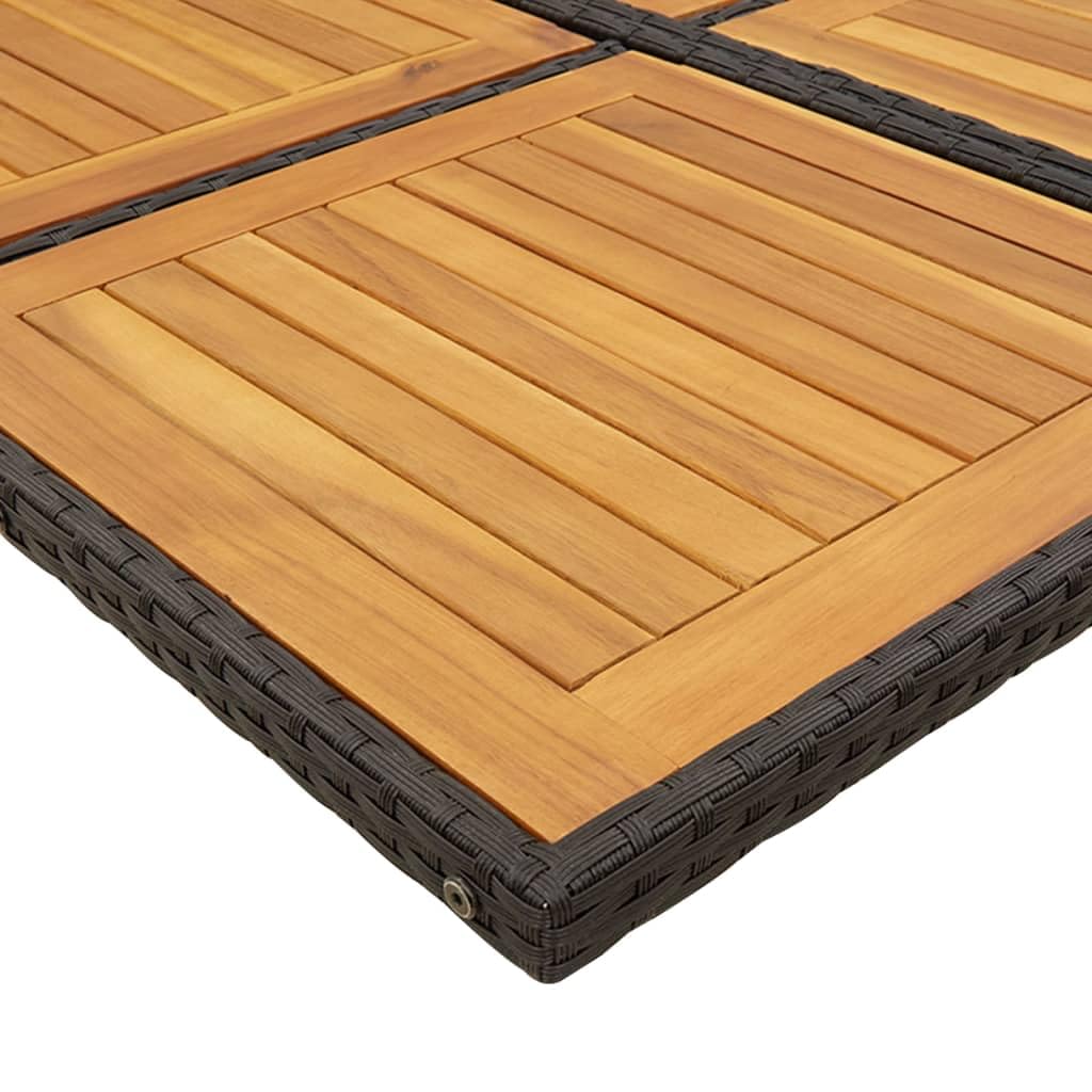 Destockage mobilier de Jardin,Salon,Salon Jardin Enfant,Ensemble à Manger de Jardin 17 pcs Coussins Noir résine tresséeConvient pour Les Jardins, Les Salons et Les patios