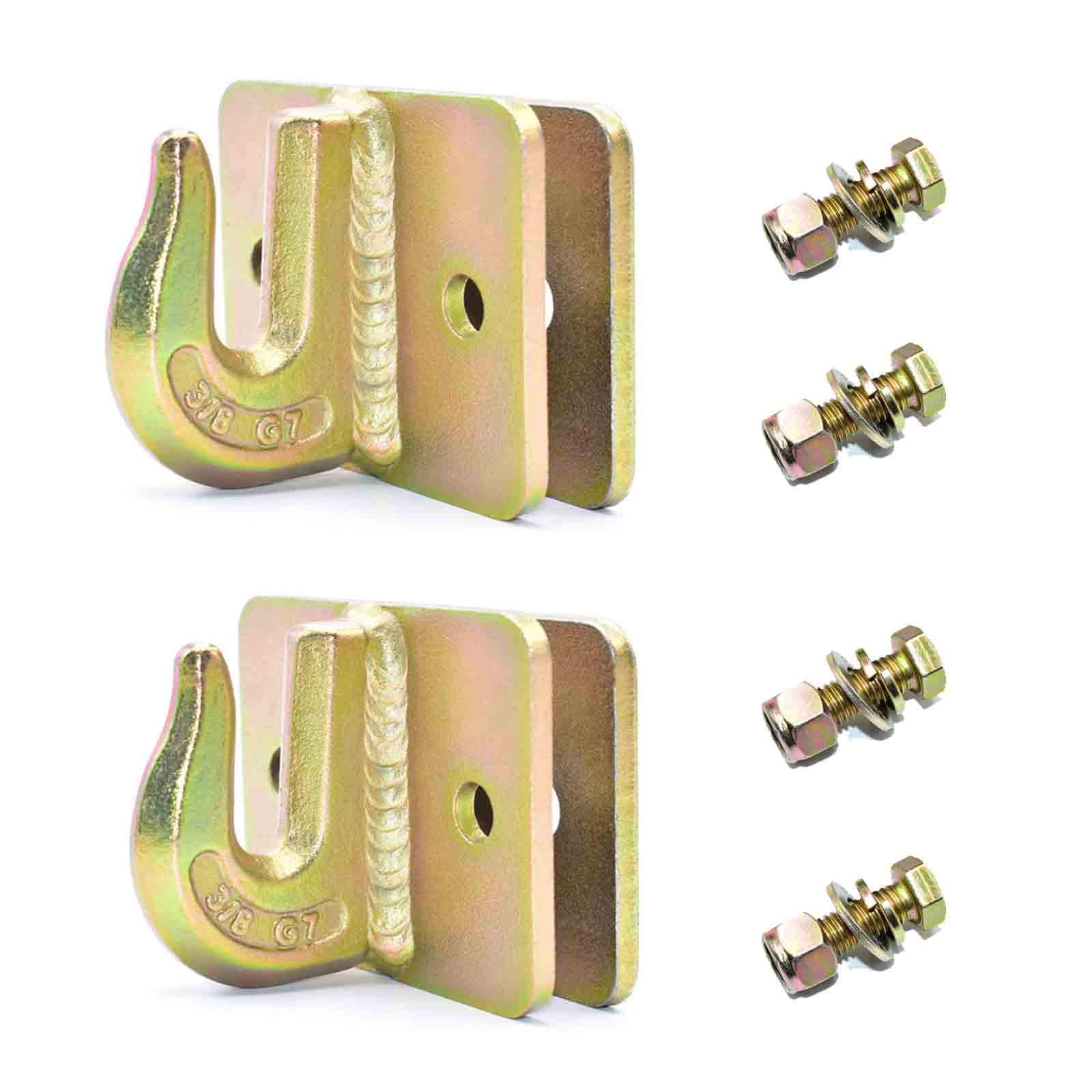 Buy 2 Pack 3/8" Tractor Bucket Grab Hooks, HighPQ Grade 70