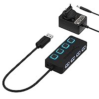 SABRENT Hub USB 3.2 Gen 1 [4 porte], Ciabatta Multipresa USB