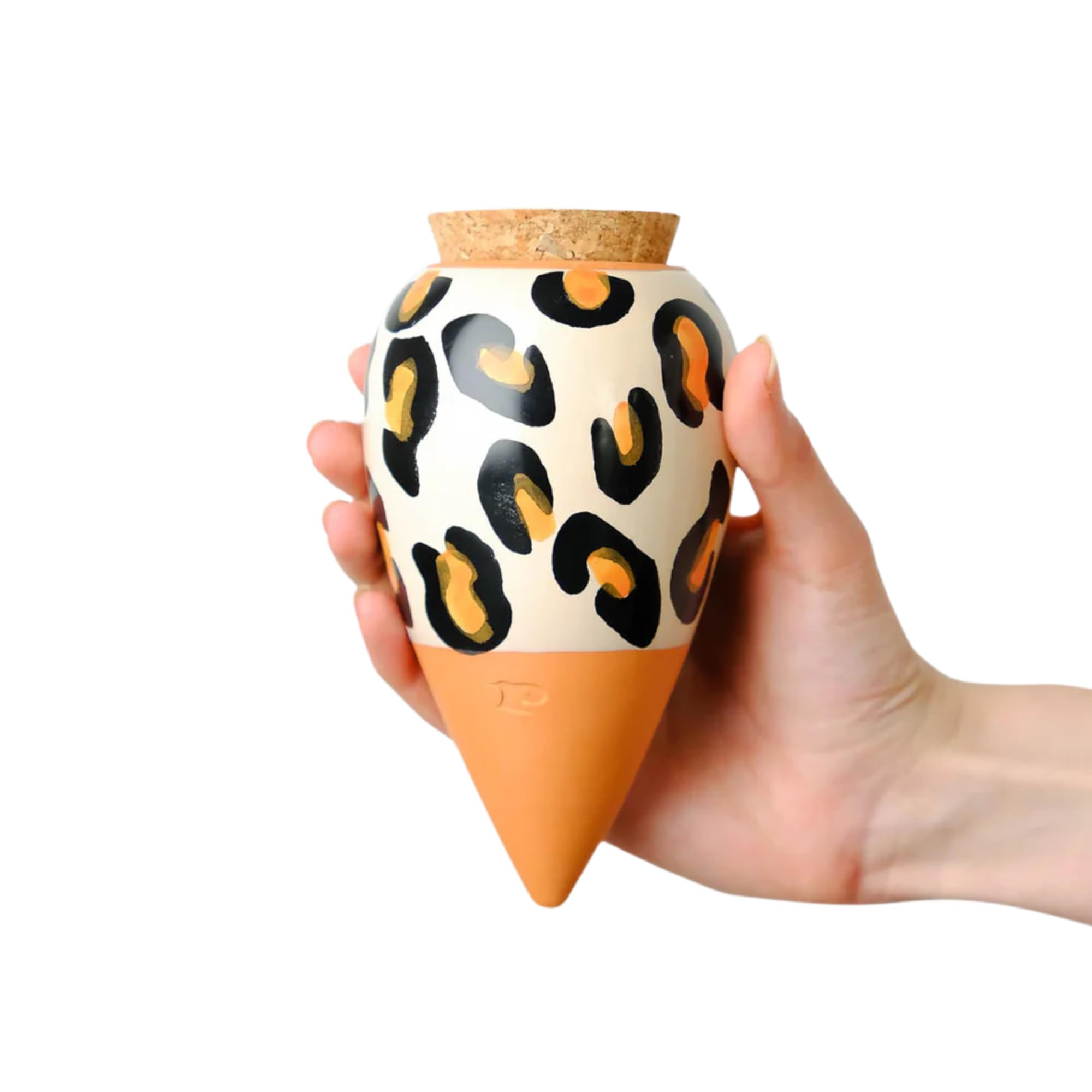 Pepin | Olla Terracotta Planting | Automatic and Ecological Watering for Indoor and Outdoor Plants | Natural Irrigation | Autonomy of Approximately 1 Week | OYA Leopard 25cl