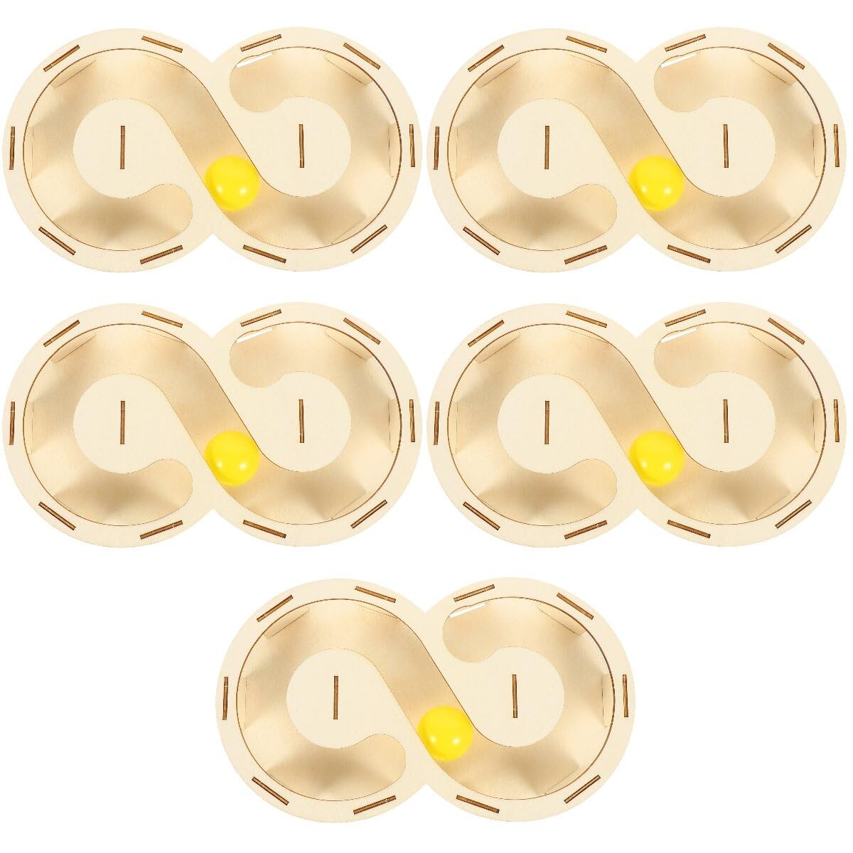 ibasenice Juguete para Gatos Varitas Interactivas para Gatos Bolas Interactivas para Mascotas Juguete para Gatos Pista De Bolas Laberinto De Madera