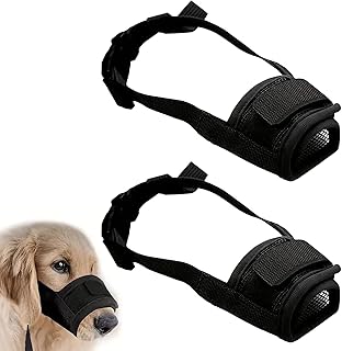 2 Stück MaulkorbKleineHunde,Maulkorb,MaulkorbMittlere Hunde,Hundemaulkorb,MaulkorbFür HundeVerstellbare Schlaufe Weicher MaulkorbVerhindert,Für Kleine Große UndHunde(Schwarz, Klein) product image
