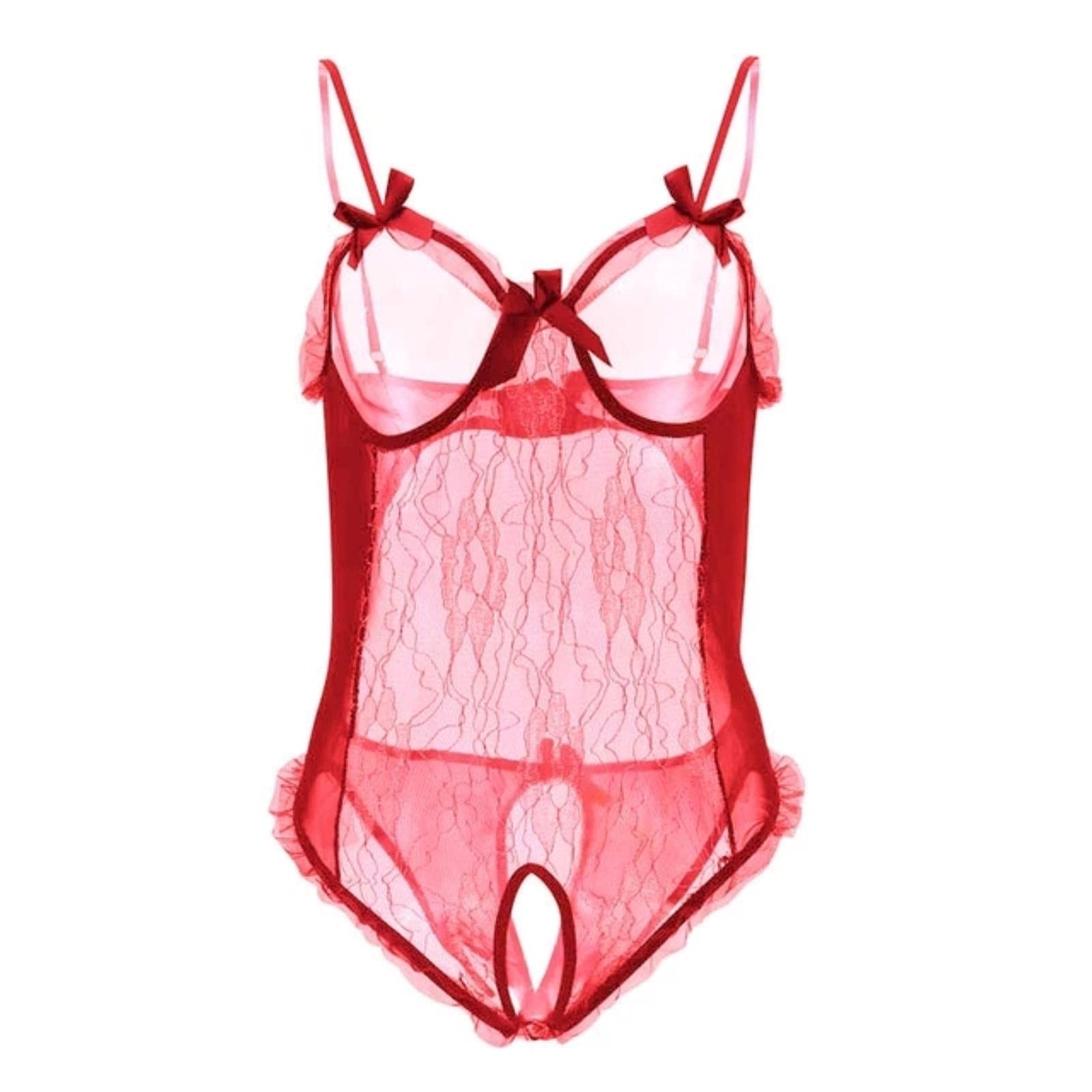Cookoe Girls Red2 Sexy Lingerie Underwear Sexy Lace Dress Porno Costumes For Sex Lingerie Babydoll Sleepwear