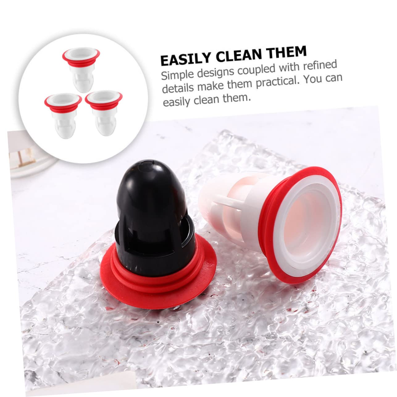 Gadpiparty 15 Piezas Núcleo De Drenaje De Piso Azucarero De Cristal Tapón De Piso Tapón De Ducha Sótano Drenaje De Piso Antirretorno Tina De Metal Baño Desodorante Gel De Sílice Inodoro