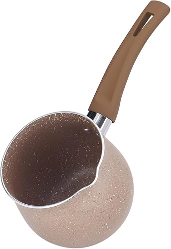 Miniatura 3 de Sartén antiadherente de aleación de aluminio, sartén antiquemaduras de un solo mango, mini cacerola, olla de café, caldera de huevos para cocina