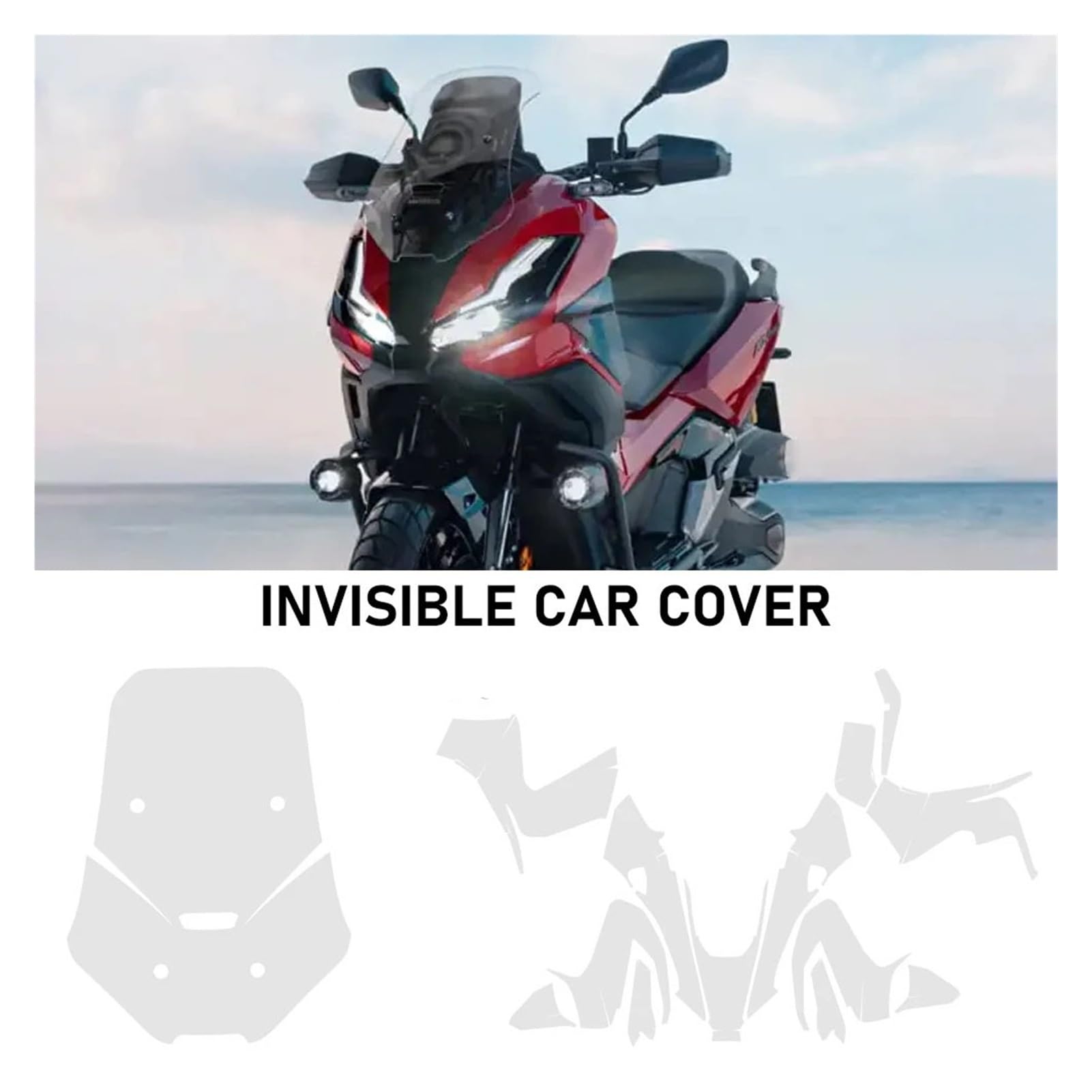 Accessori Pellicola protettiva in TPU for carenatura vernice PPF compatibile con Honda ADV 350 Set adesivo trasparente invisibile for carrozzeria(8)
