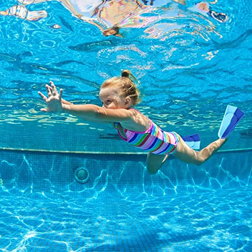 Foyinbet Kids Swim Fins,Short Youth Fins Swimming Flippers For Lap Swimming And Training For Children Girls Boys Teens Adults X-Small #TOP4