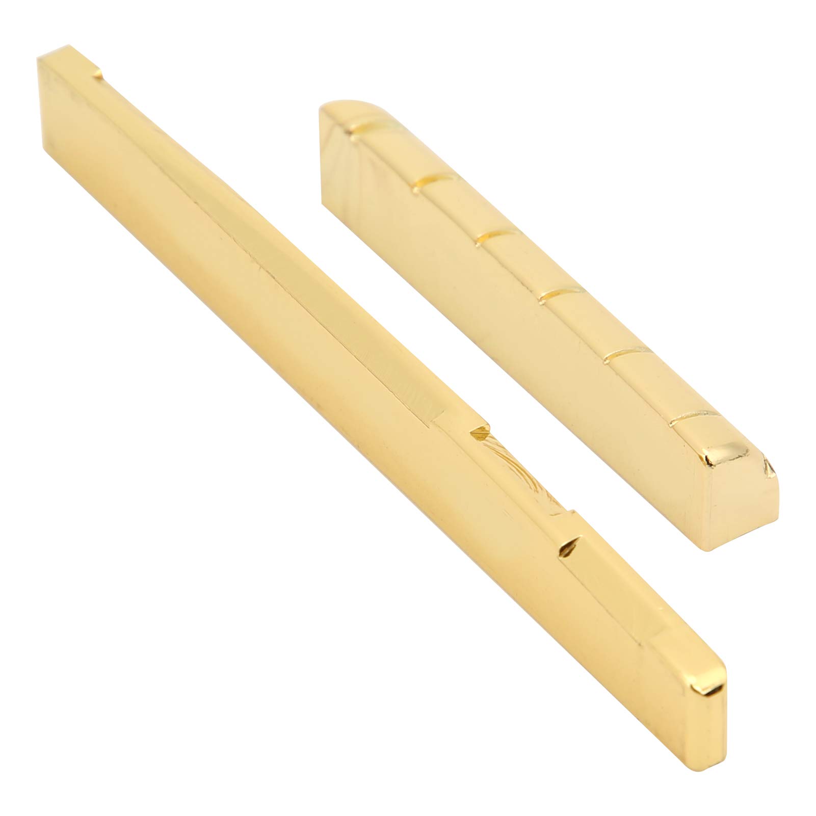 Sellino (Saddle) In Ottone Per Chitarra Acustica 6 Corde - 72x3mm, Inciso