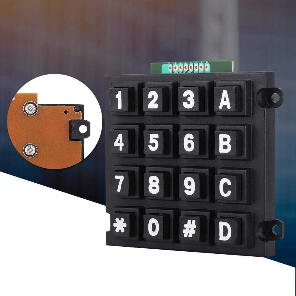 Pomya Keypad, Keyboard Modules with 16 Keys 4x4 Push Buttons External Big Keypad Microcontroller Keyboard for MCU