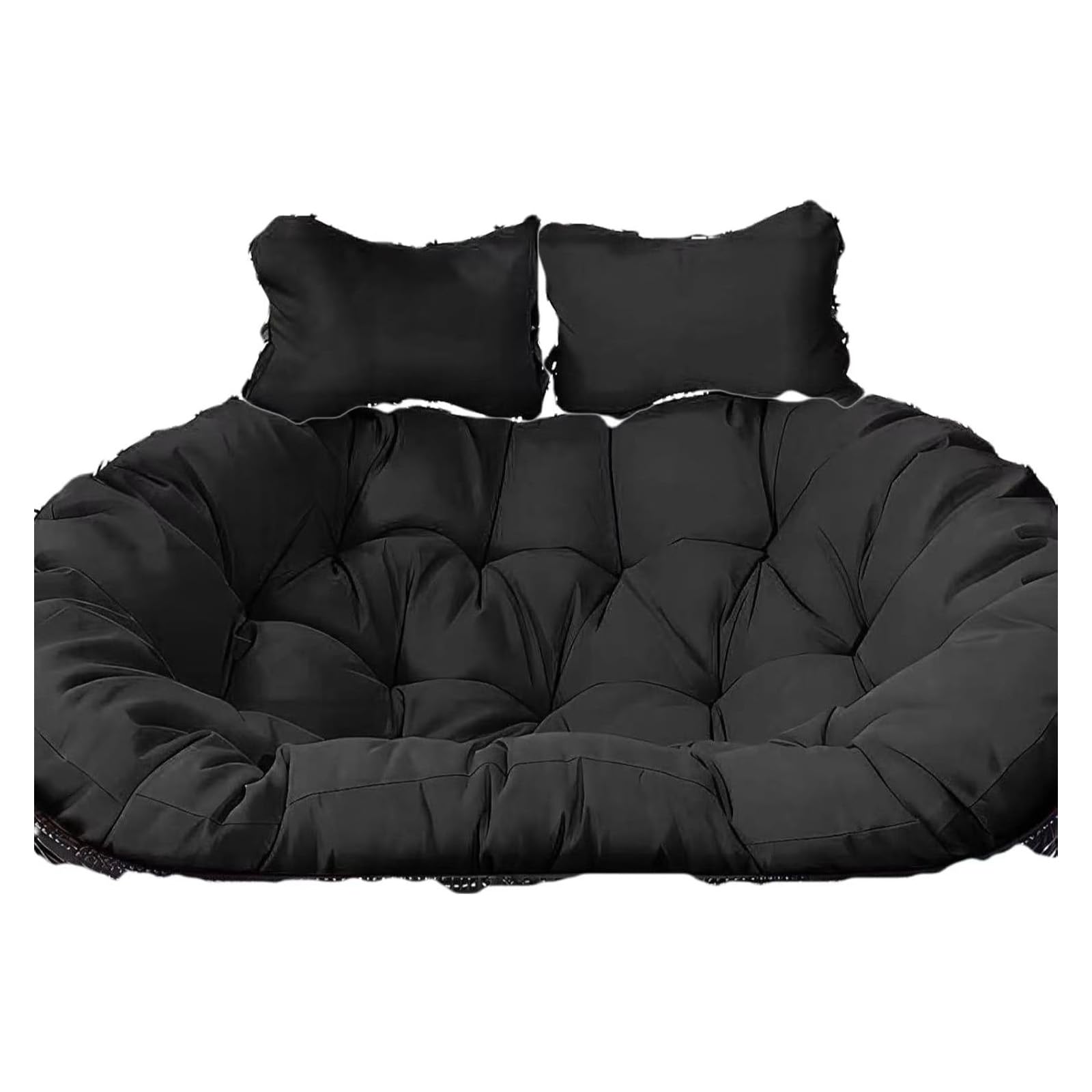 CojíN Silla Tipo Huevo Colgante 2 Personas, CojíN Columpio Plazas Exteriores, Cesta Doble, Reemplazo del Hamaca(A,130X110CM) 2 PCS