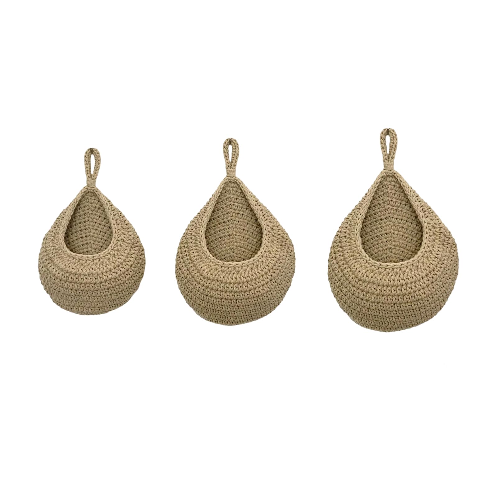 SHINLHUA Woven Holder for Cooking Area Nursery and Living Room Space Saving Design Decorative Wall Hanging Holder Crafted From Sturdy Rope Perfect for Produce Snacks Belongings