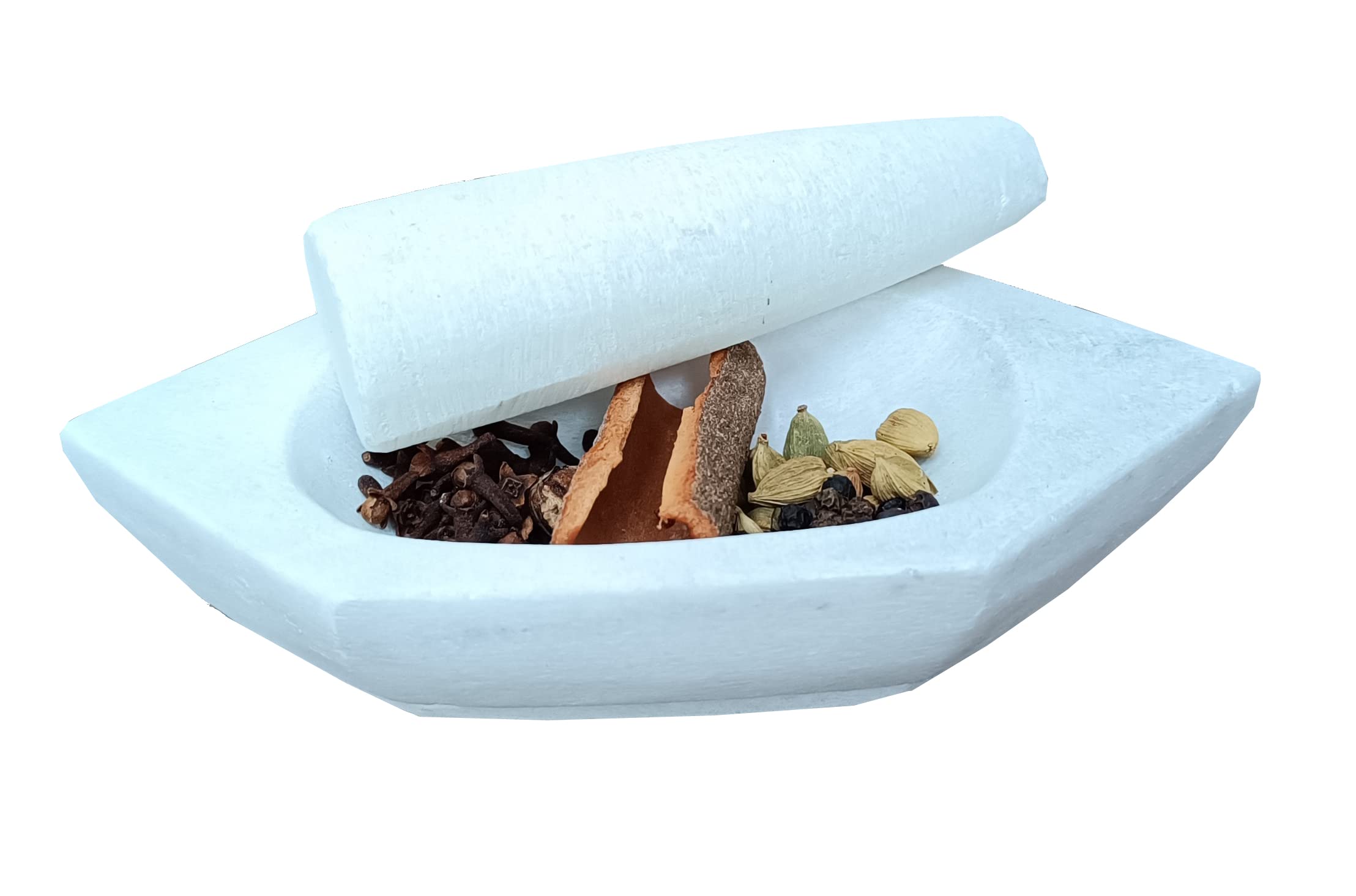 HeeMo Marble Imam Dasta, Mortar and Pestle Set, Ohkli Musal, Kharal or khalbatta (Hexagon Shape 7 Inches) (B0BB66MRNX) Amazon Price History, Amazon Price Tracker