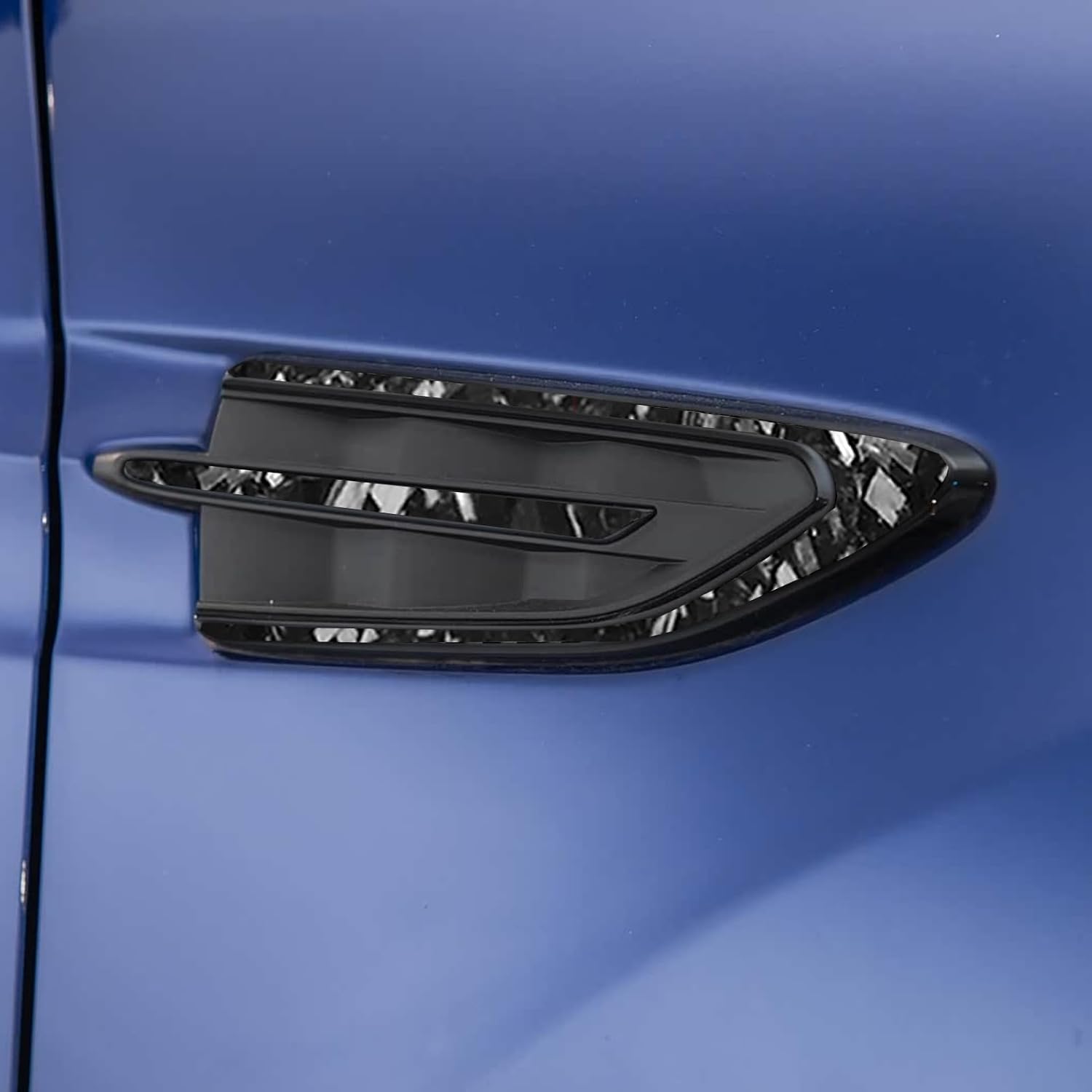 Real Black Forged Carbon Fiber Car Front Bumper Side Panel Soft Pads Sticker Auto Exterior Accessories Compatible with Ford Escape SE Titanium 2017 2018 2019/SEL 2018-2019