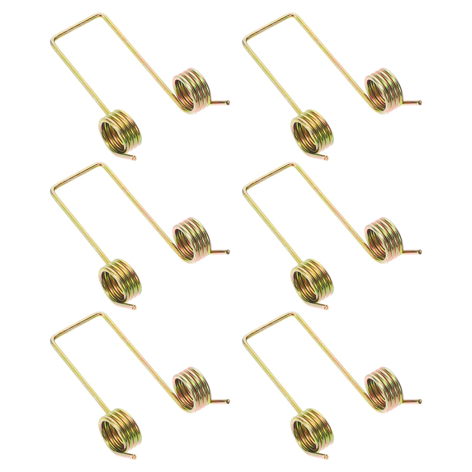 HOLIDYOYO Replacement Torsional Spring for Garbage Can Lid 6pcs Small Metal Springs Easy Install for Trash Can Repair