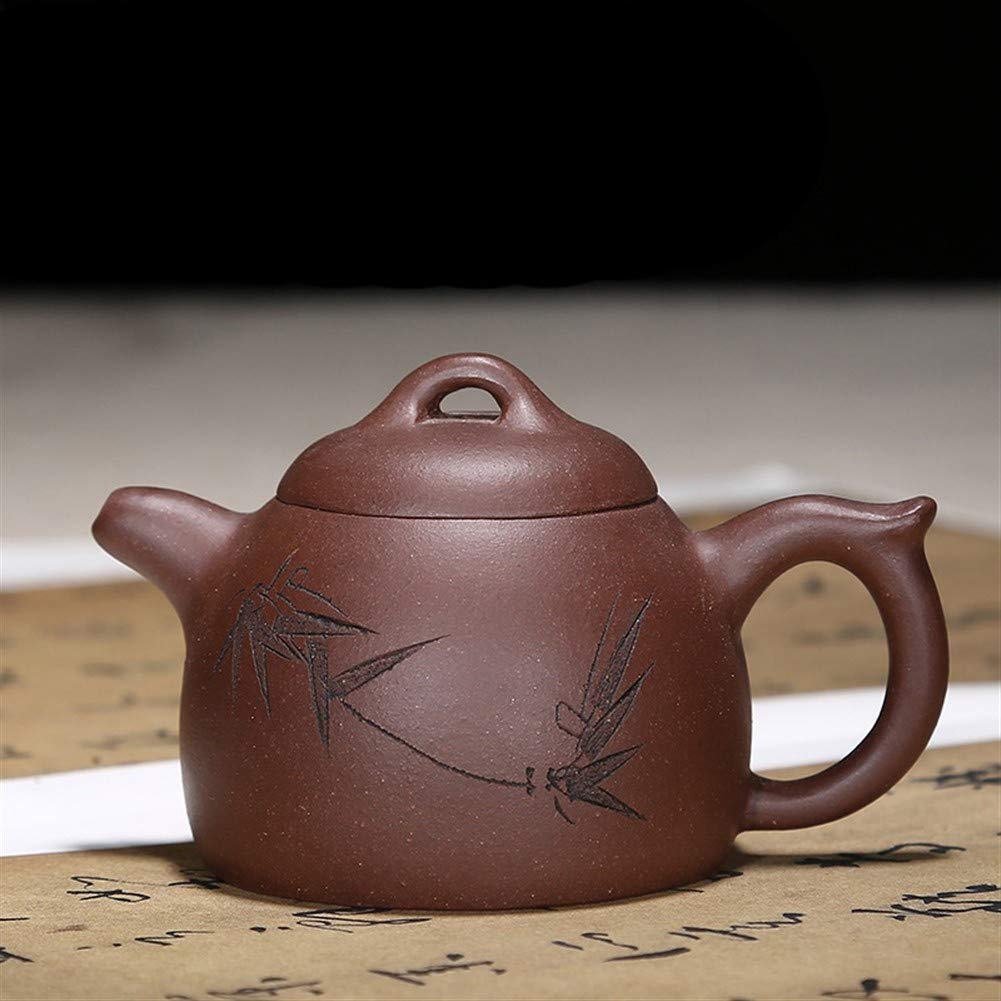 Mobile phone display Famous Teapot Ore Genuine Purple Clay Teapot Gift Belittled Qin Correct Tea (color : Purple mud, size : One size)